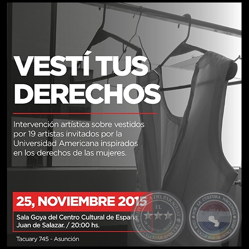 VEST TUS DERECHOS - Exposicin de FLIX TORANZOS - 25 de noviembre al 5 de diciembre de 2015